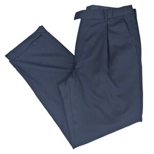 Perry Ellis Black Pleated Front Dress Trousers